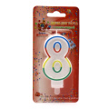 Color printing birthday number shape candle figure for kids